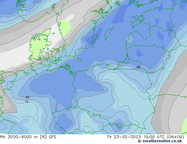RH 3000-6000 m GFS czw. 23.02.2023 15 UTC